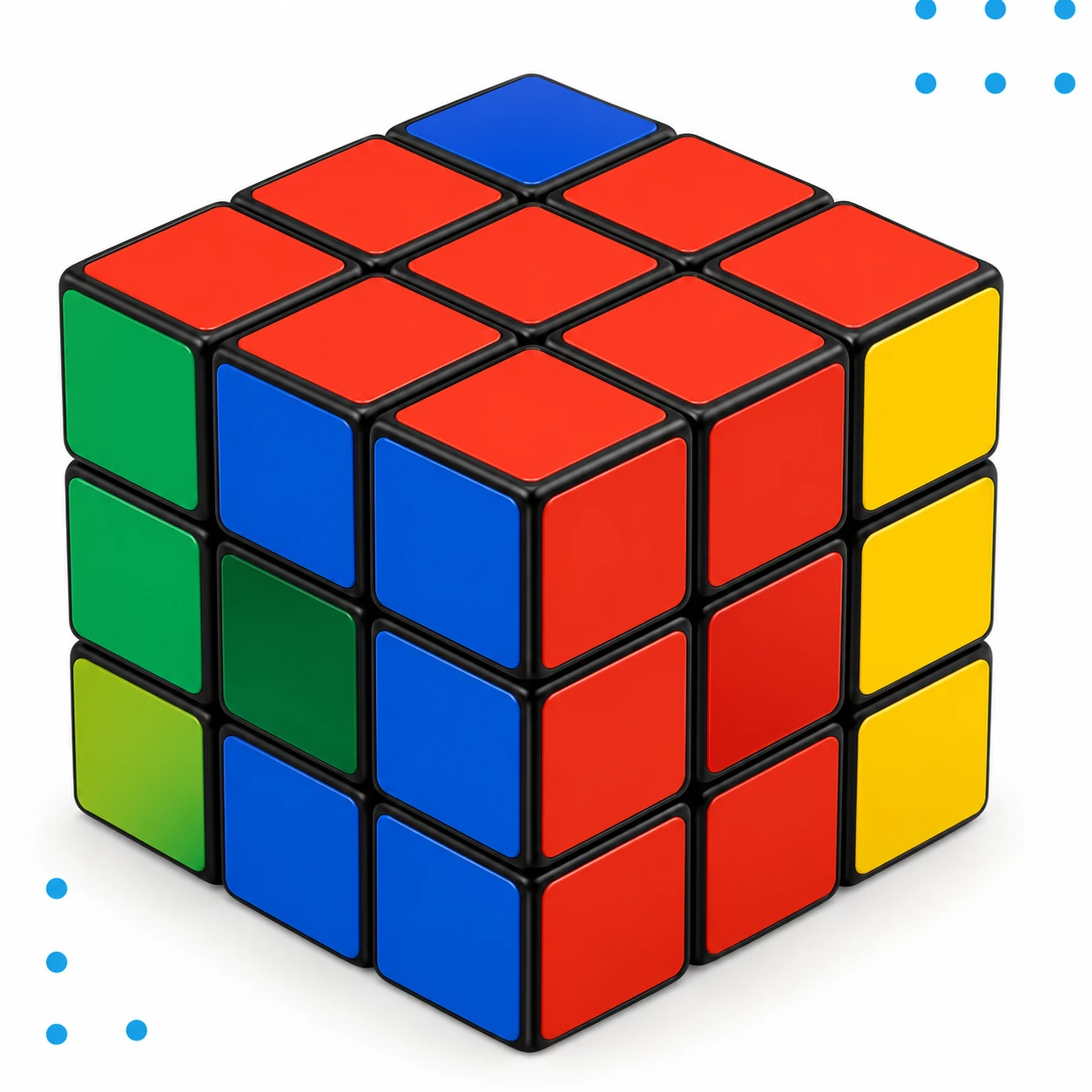 Rubik's cube illustration